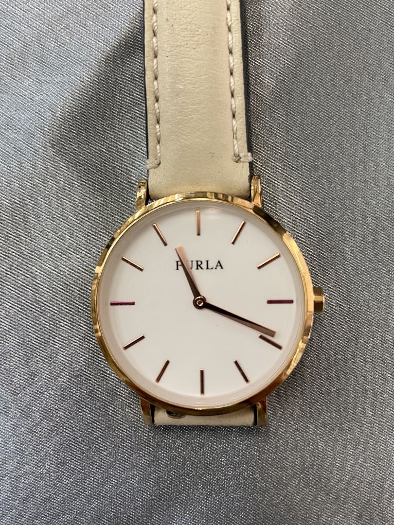 Furla Analog Quartz Men フルラ Menwatch Used品 中古品 [For Parts / Junk]