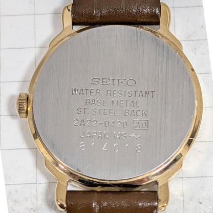 Seiko Avenue Analog Quartz Women Battery & Band Replaced Working Item