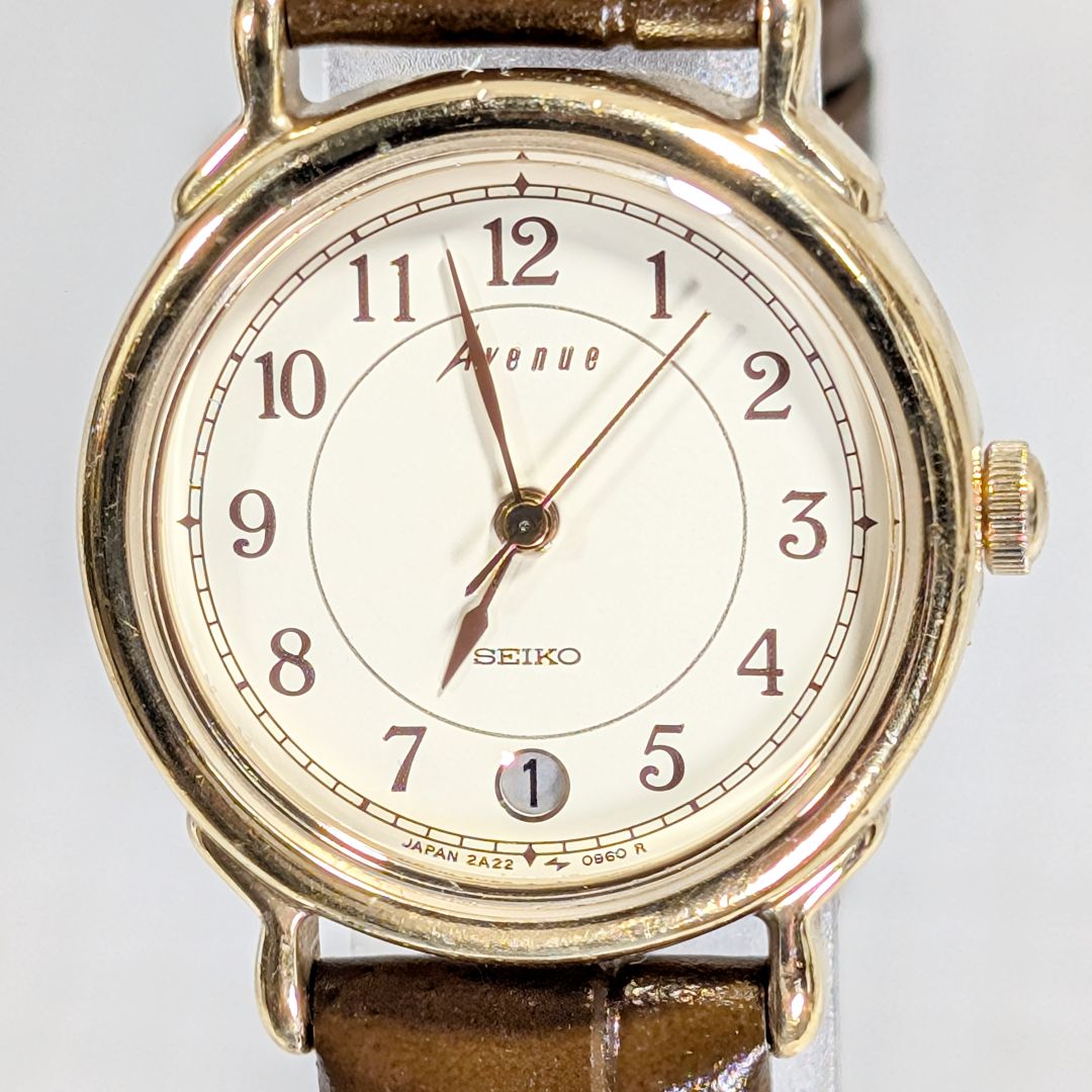 Seiko Avenue Analog Quartz Women Battery & Band Replaced Working Item