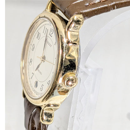 Seiko Avenue Analog Quartz Women Battery & Band Replaced Working Item