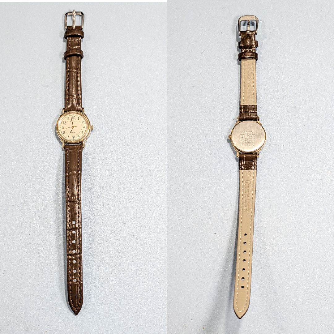 Seiko Avenue Analog Quartz Women Battery & Band Replaced Working Item