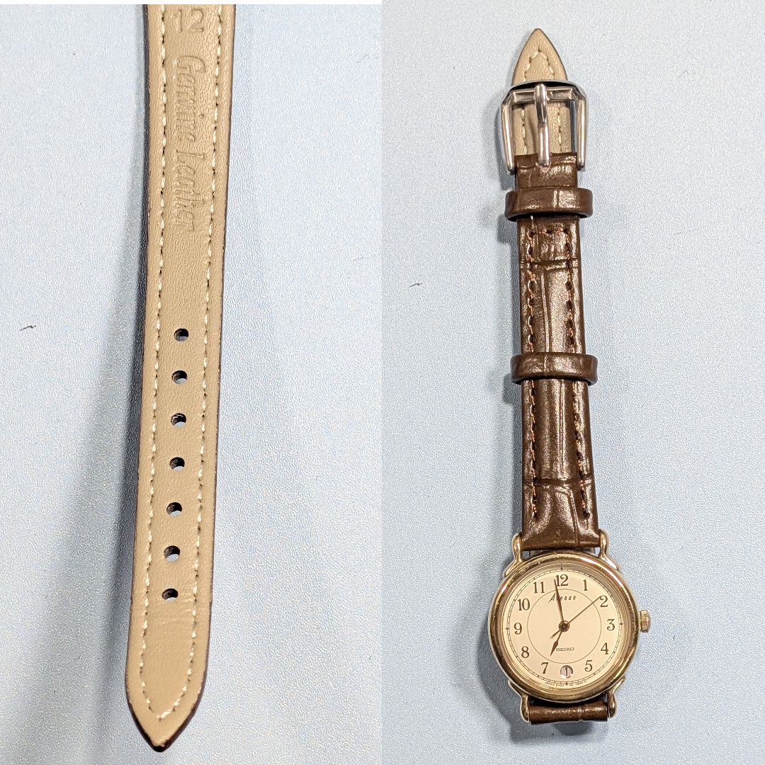 Seiko Avenue Analog Quartz Women Battery & Band Replaced Working Item