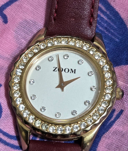 Zoom Analog Quartz Women Watch Women'S Battery Replaced Excellent Condition