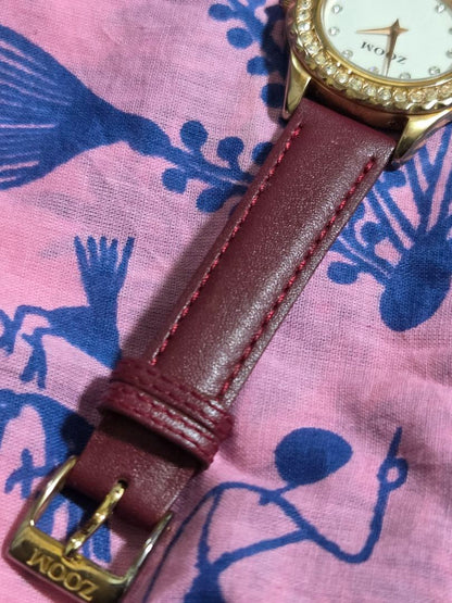 Zoom Analog Quartz Women Watch Women'S Battery Replaced Excellent Condition