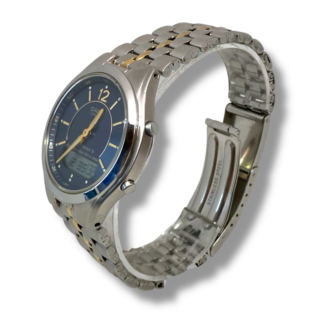 Casio Lineage Digital-Analog Solar Men Radio Control Tough Watch Excellent Condition