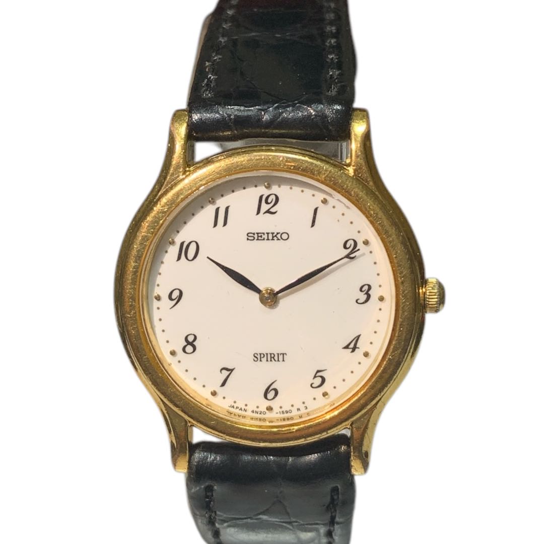 Seiko Spirit 4N20-0970 Analog Quartz Women Womenwatch Operation Confirmed