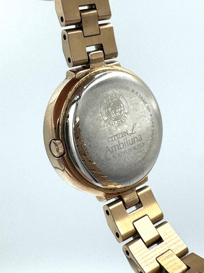 Citizen L EG7078-12X Analog Quartz (Solar Powered) Women Ambiuna Vintage Eco-Drive Rose God Women'S Watch Working