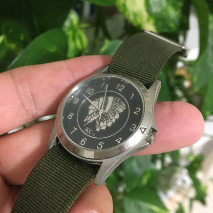 KCs Analog Quartz Men インディアンデザイン Watch