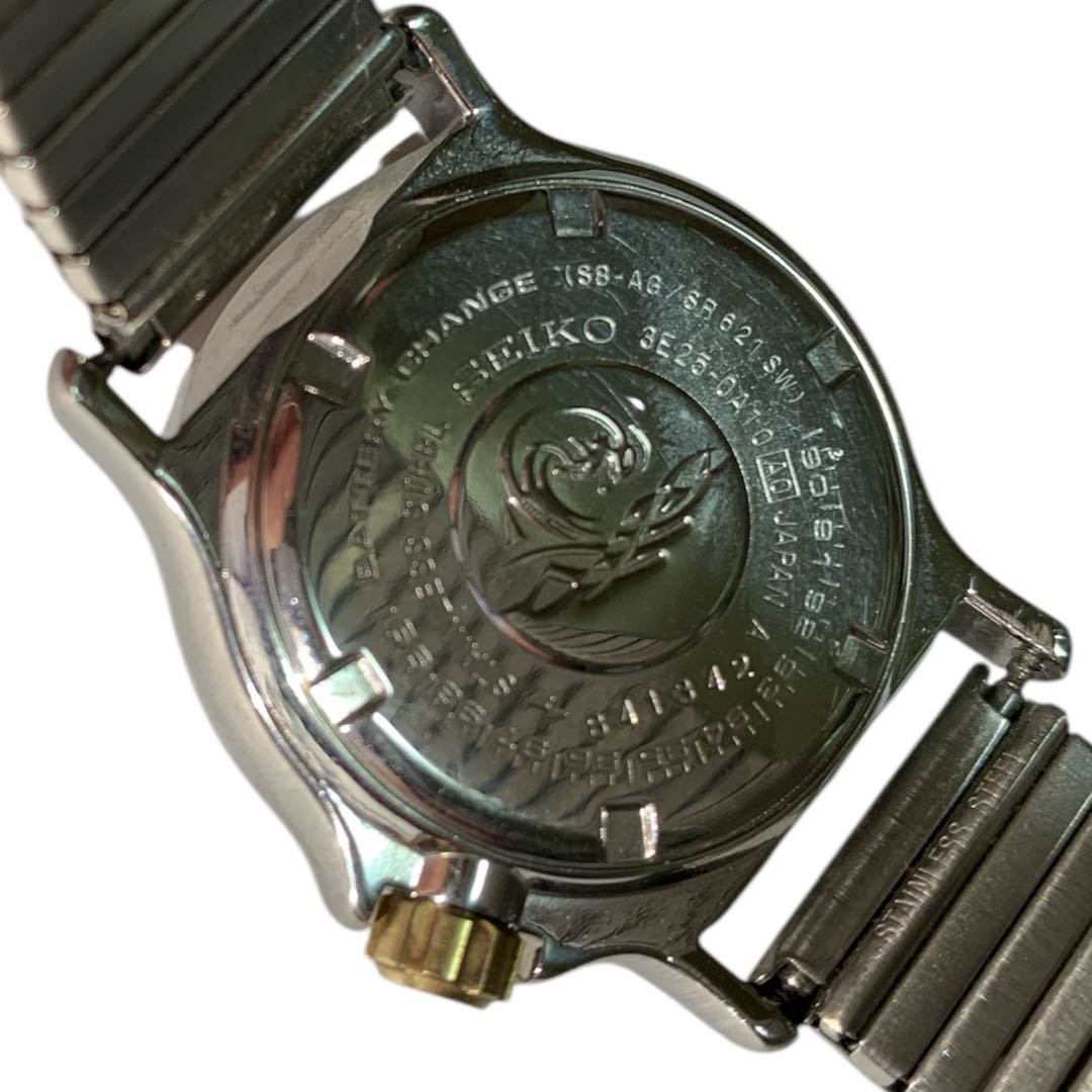 Seiko 3E25-0A10 Analog Quartz Women Scuba Diver Watch Operation Confirmed