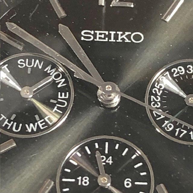 Seiko Lukia 0850 Analog Quartz Women Vintage Black Dial Calendar Working Item