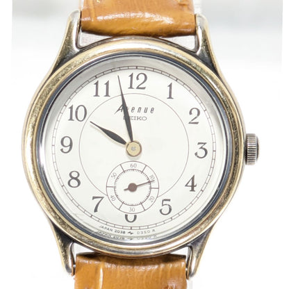 Seiko Avenue Analog Quartz Women Avanue Small Seconds Battery & Band Replaced Working Itemo