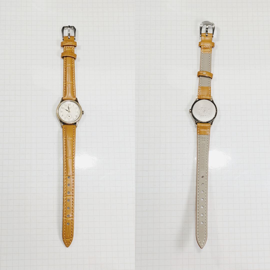 Seiko Avenue Analog Quartz Women Avanue Small Seconds Battery & Band Replaced Working Itemo
