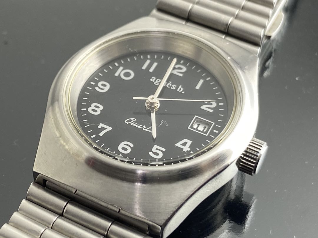 Agnes B. V782-6F30 Analog Quartz Women Agnès Seiko Watch Women'S
