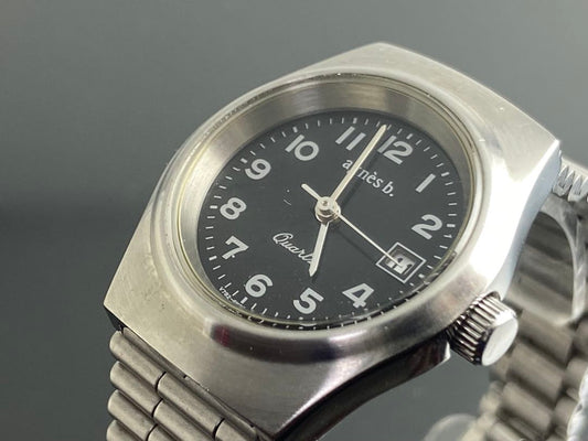 Agnes B. V782-6F30 Analog Quartz Women Agnès Seiko Watch Women'S