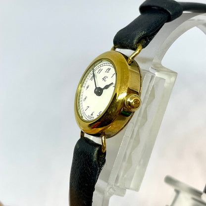 Canal 4c Analog Quartz Women カナル 4C ゴールド ブラック Working Item