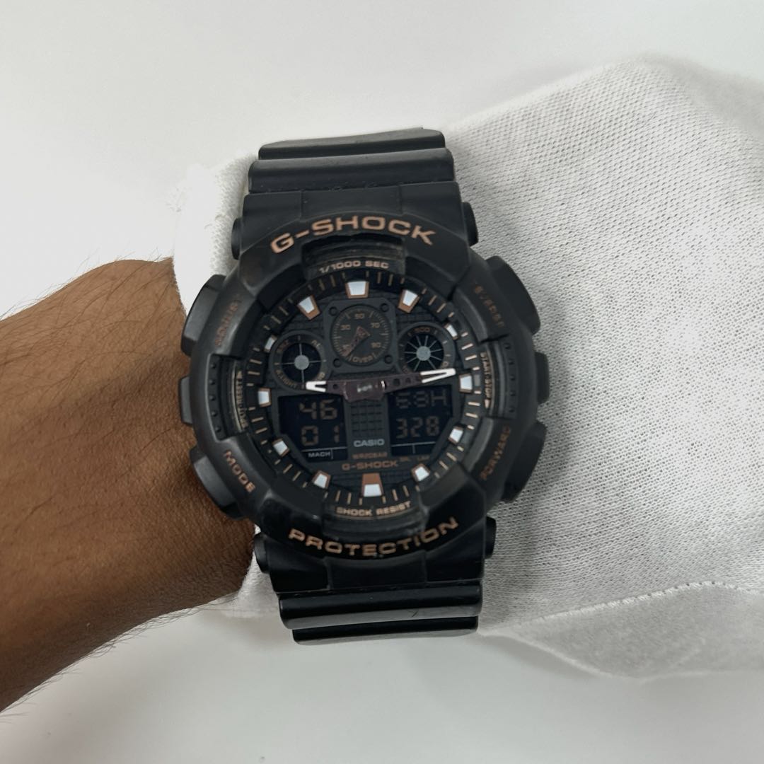 G-Shock GA GA-100GBX-1A4JF Digital-Analog Quartz Men -100Gbx-1A4Jf