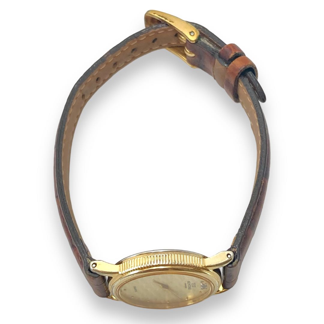 glycine Analog Quartz Women Watch 2P Diamond Gold Tone