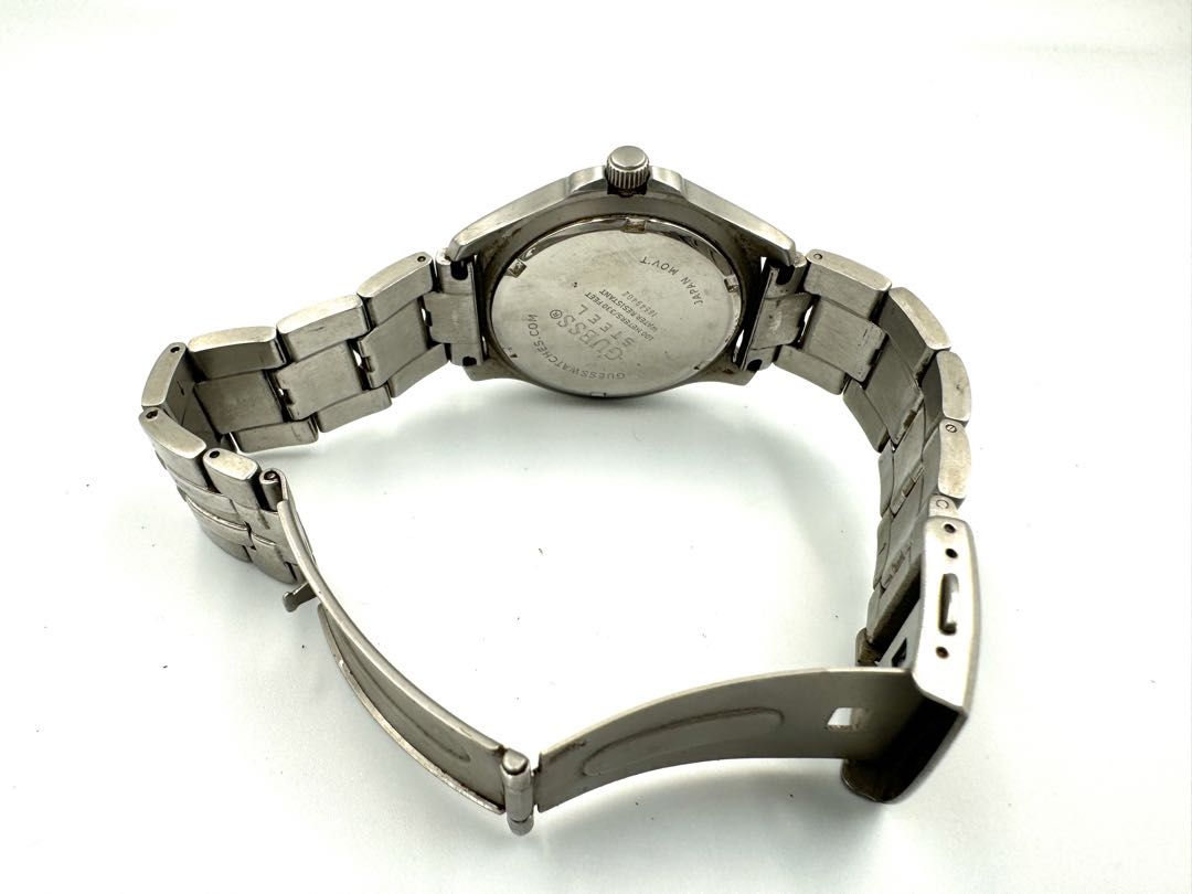 Guess Analog Quartz Men Steel Chronograph Watch