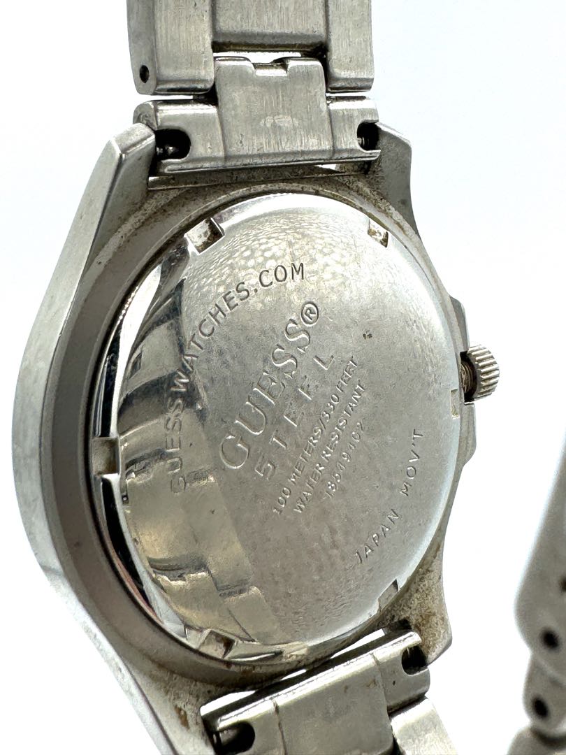 Guess Analog Quartz Men Steel Chronograph Watch