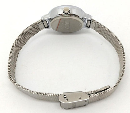 Abiste Analog Quartz Women アビステ Watch シルバー文字盤 中古品