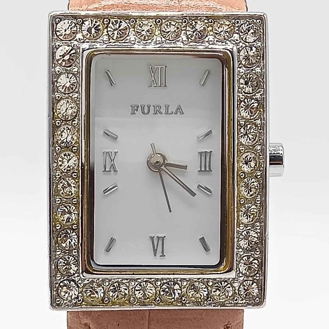 Furla Analog Quartz Women Watch Pink Leather Strap Unused Battery