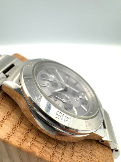 Citizen Wicca F510-S007305 Analog Quartz (Battery) Women Vtg. Chronograph Silver Dial Ladies Watch Head Only