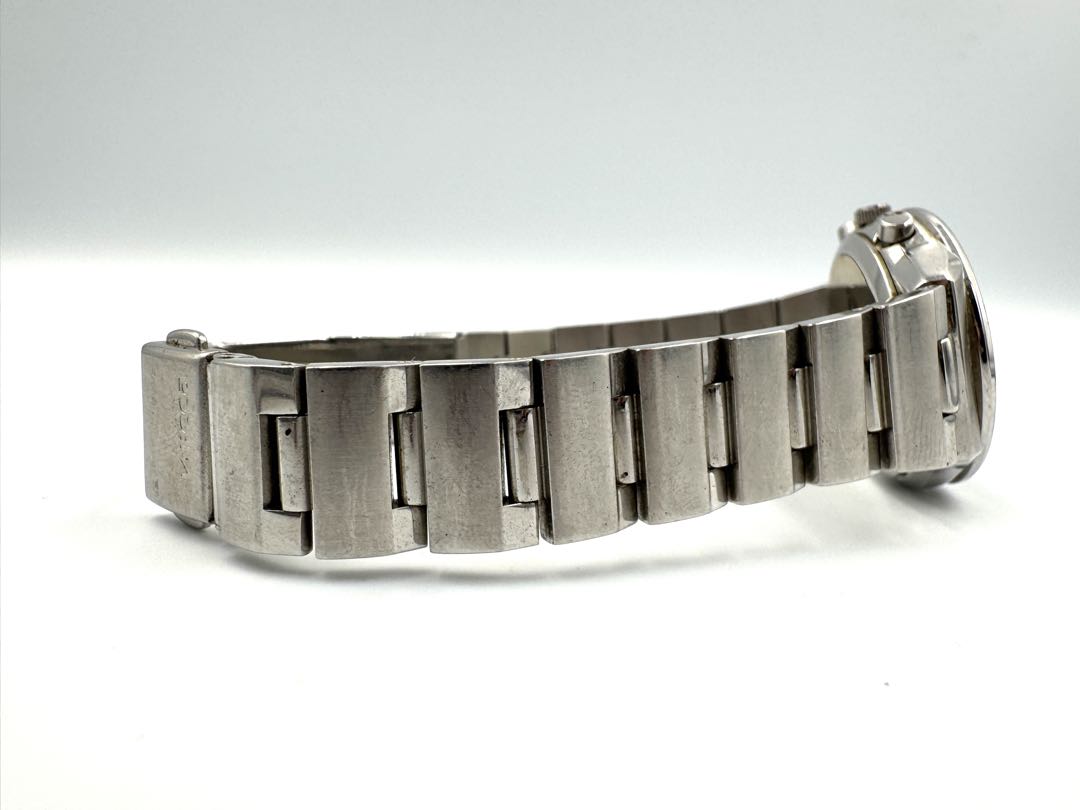 Citizen Wicca F510-S007305 Analog Quartz (Battery) Women Vtg. Chronograph Silver Dial Ladies Watch Head Only
