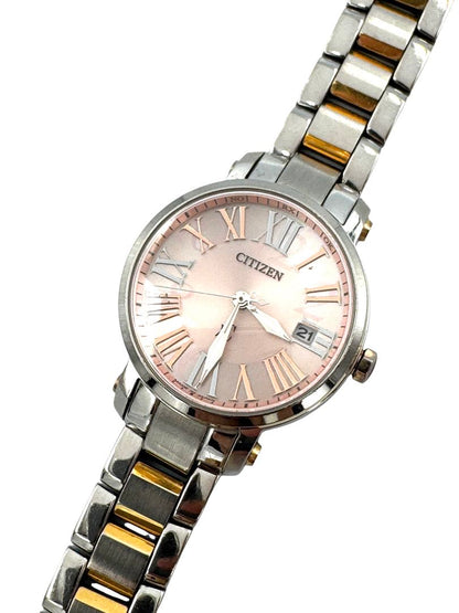 Citizen xC H010-T014046 Analog Quartz (Solar Powered) Women Eco-Drive Vintage Solar Pink Dial Ladies Watch Head Only