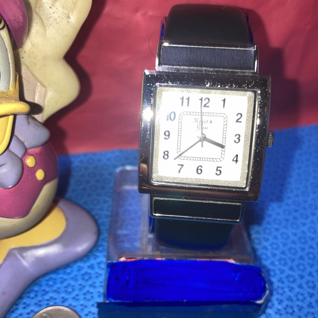 Heart&Glass Analog Quartz Women ハート&グラス アンティークシルバーwomen＆Menブレス型