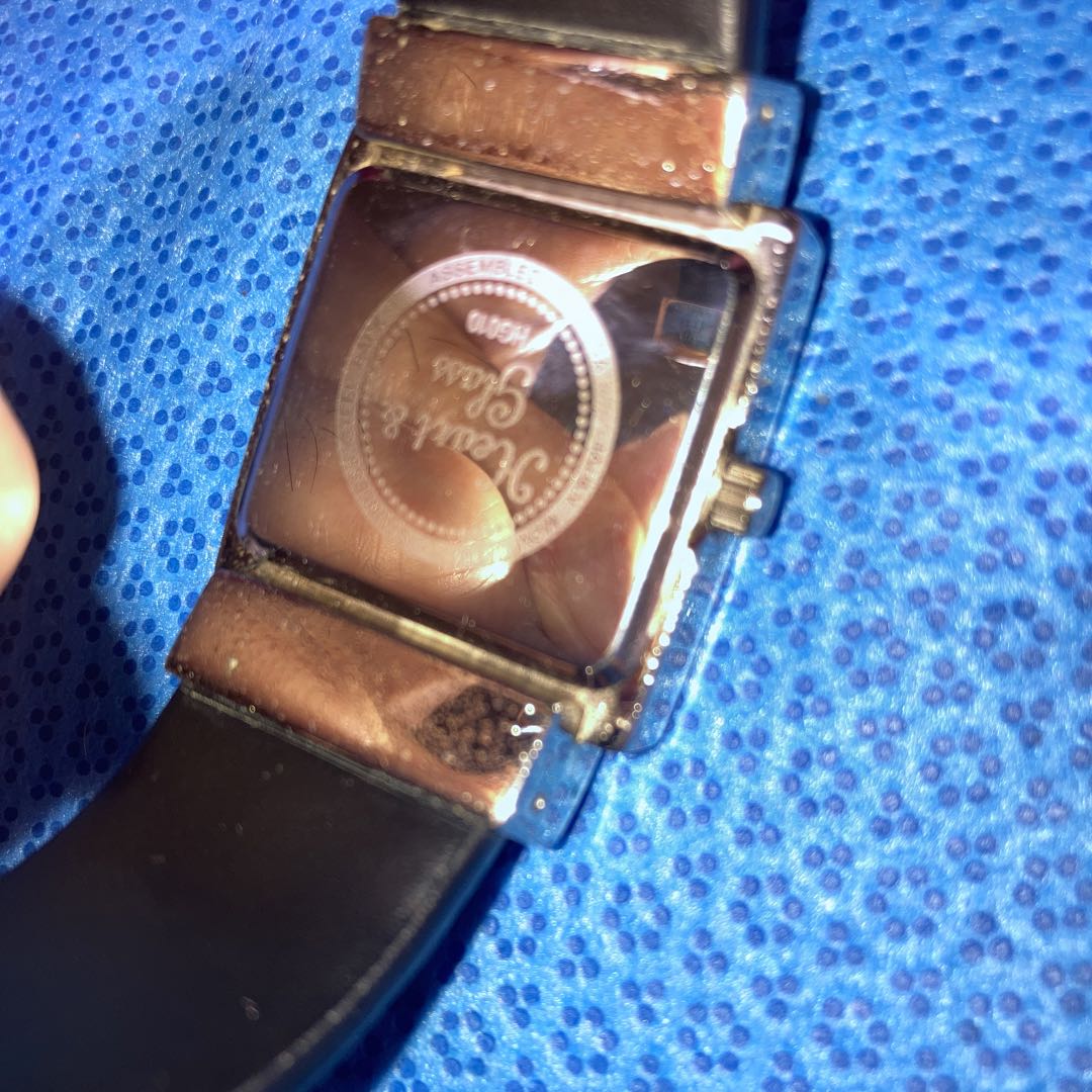 Heart&Glass Analog Quartz Women ハート&グラス アンティークシルバーwomen＆Menブレス型