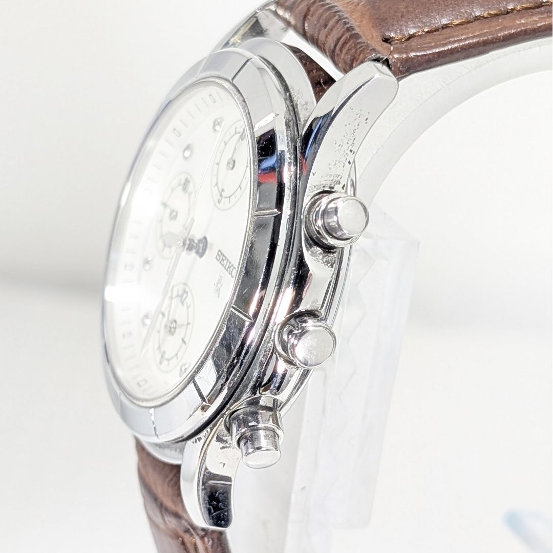 Seiko lk/lukia Analog Quartz Women Lukia 8 Diamonds Battery & Band Replaced Working Item