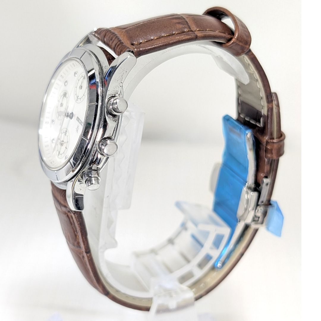 Seiko lk/lukia Analog Quartz Women Lukia 8 Diamonds Battery & Band Replaced Working Item