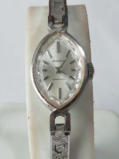 Seiko Analog Mechanical (Manual) Women Watch Solar 21Jewels Manual Winding Working Item