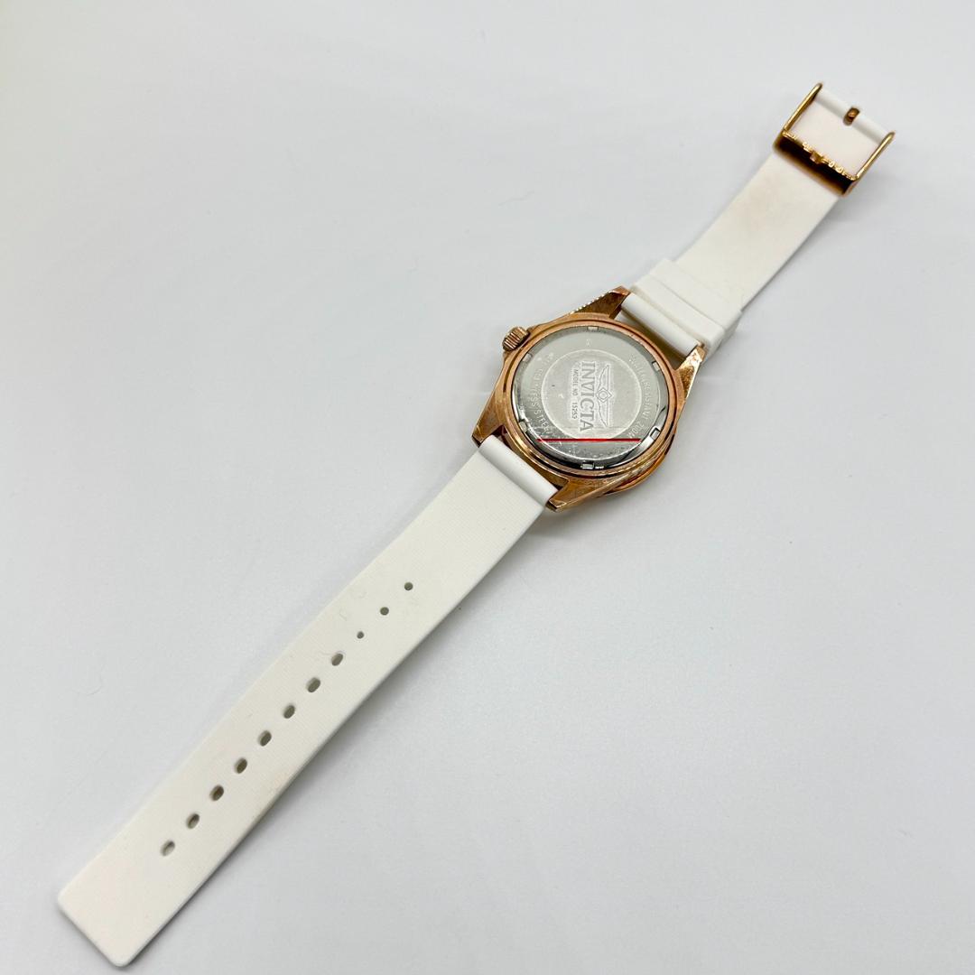 Invicta 15253 Analog Quartz Women Working Item インヴィクタ Watch デイト ゴールド文字盤 箱付き
