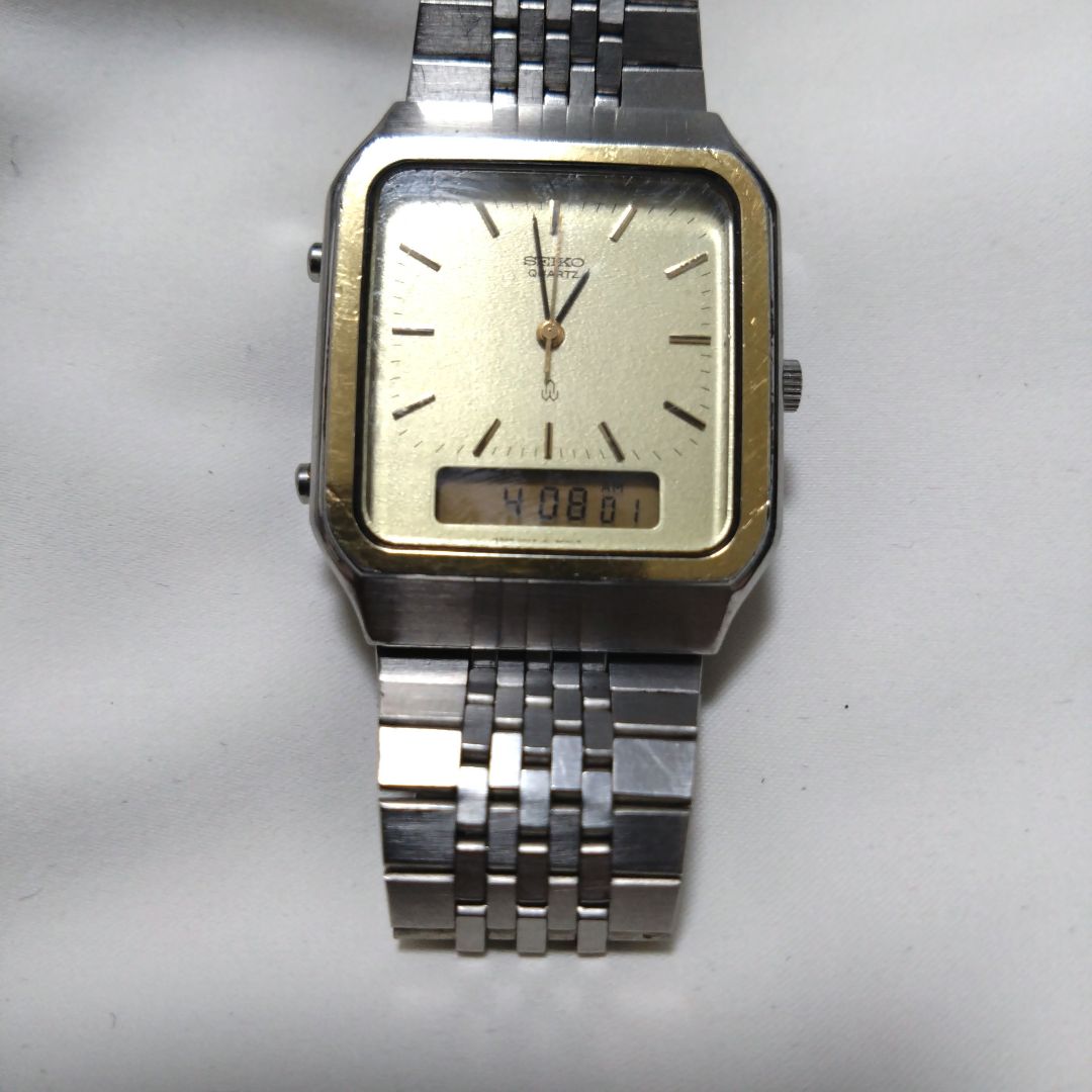 Seiko chariot Digital-Analog Quartz Men Chario Digital Watch Rare