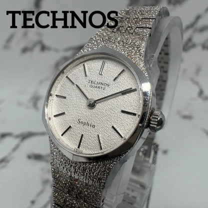 Technos Sophia Analog Quartz Women Watch Silver Dial