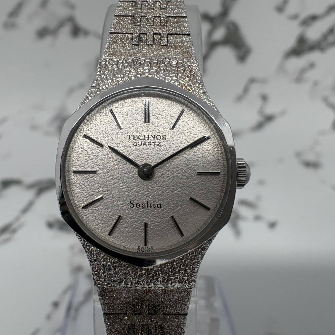 Technos Sophia Analog Quartz Women Watch Silver Dial