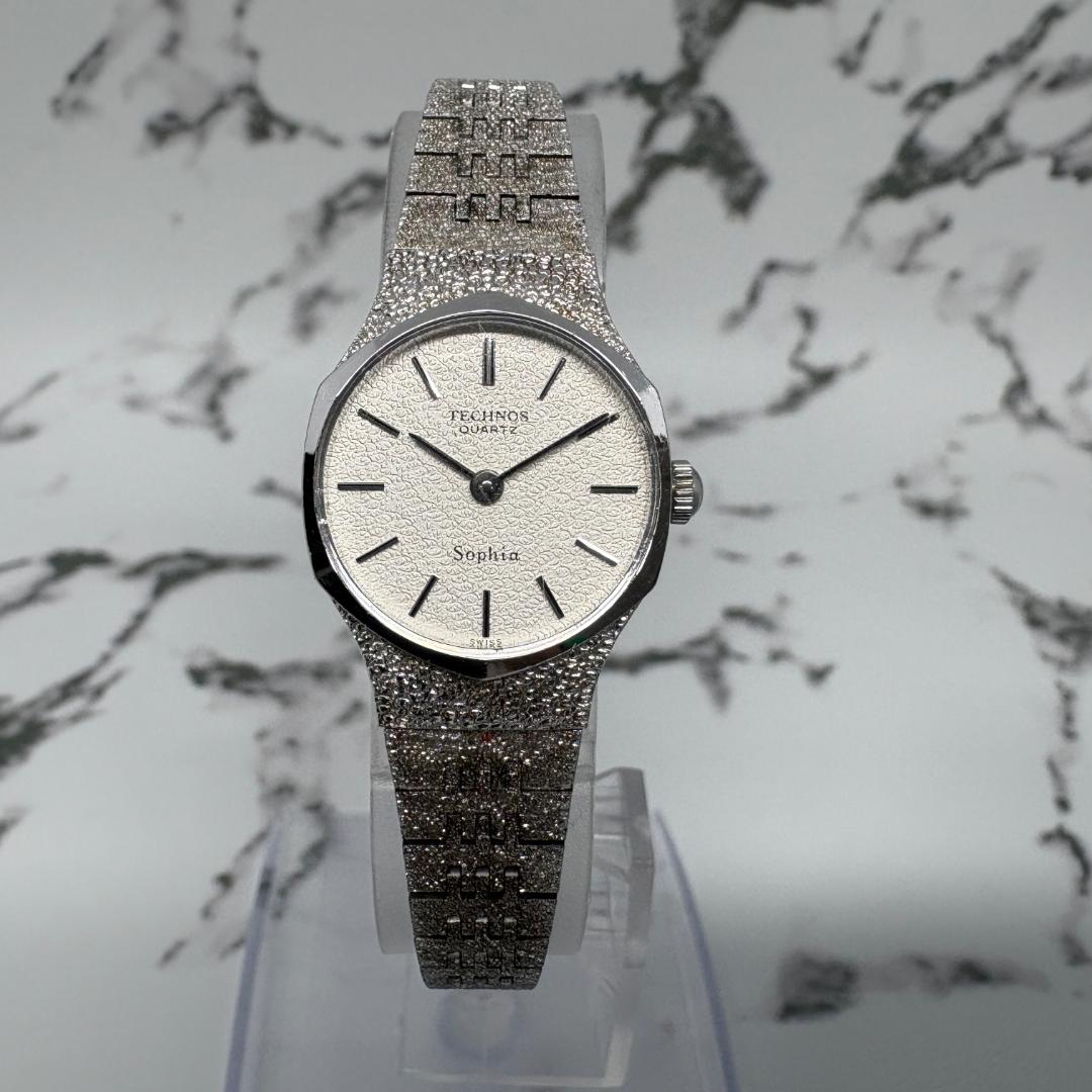 Technos Sophia Analog Quartz Women Watch Silver Dial