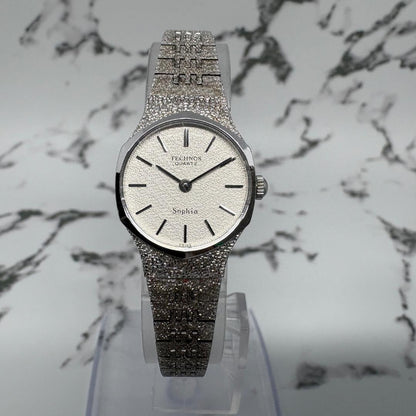 Technos Sophia Analog Quartz Women Watch Silver Dial