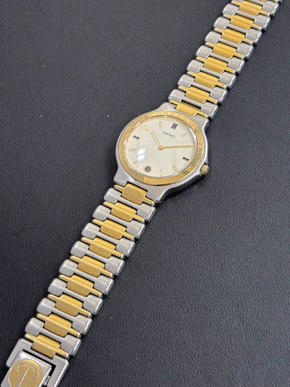 Seiko Presage 9539-6000 Analog Quartz Men Non-Running Ss Gp Qz White Dial
