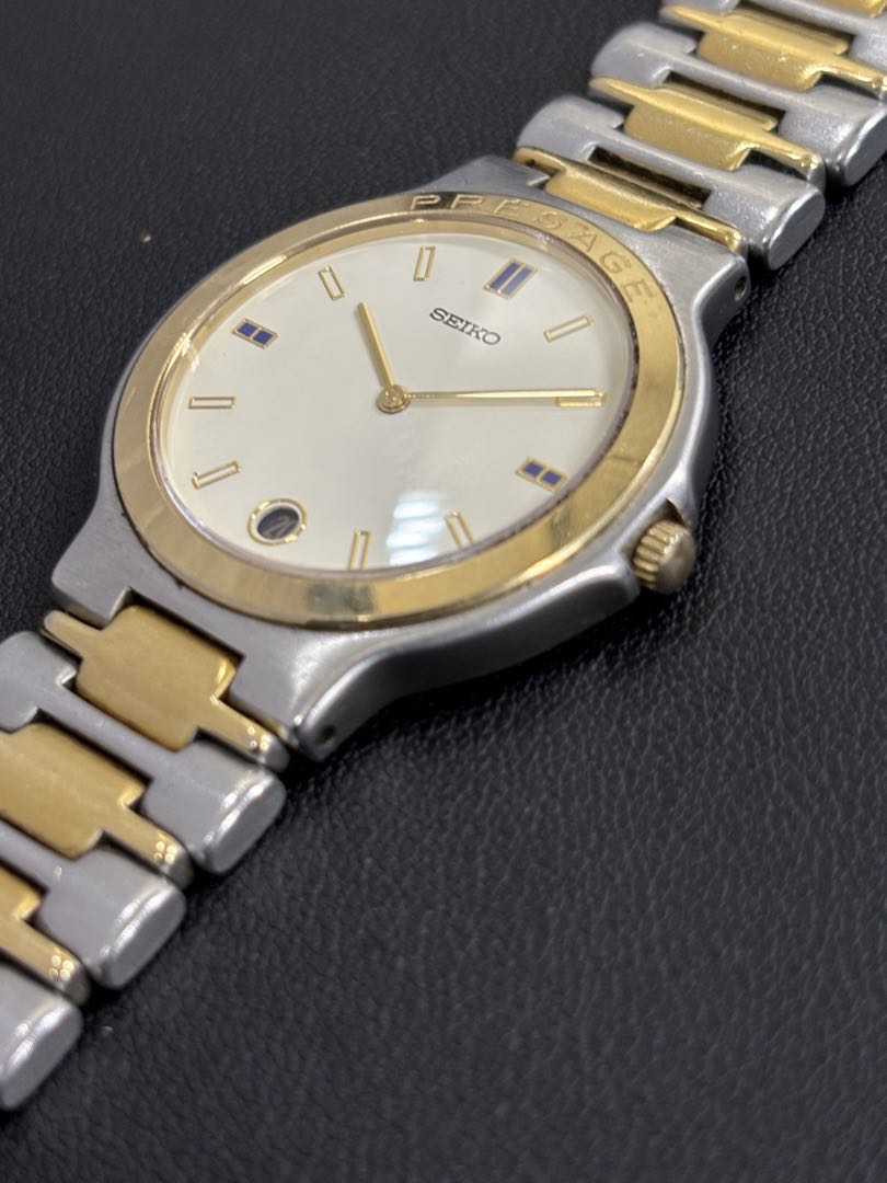 Seiko Presage 9539-6000 Analog Quartz Men Non-Running Ss Gp Qz White Dial