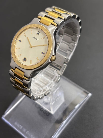 Seiko Presage 9539-6000 Analog Quartz Men Non-Running Ss Gp Qz White Dial