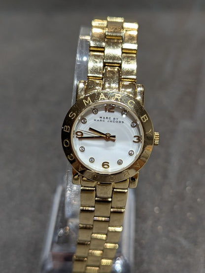 Marc By Jacobs Analog Quartz Women Gold Tone Watch Battery Replaced