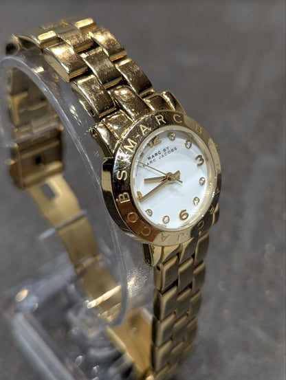 Marc By Jacobs Analog Quartz Women Gold Tone Watch Battery Replaced