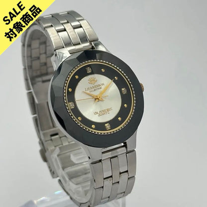 J. Harrison Analog Quartz Men J・ハリソン J.Harrison ジョンハリソン 天然ダイヤモンド 18金張り 1520 [For Parts / Junk]