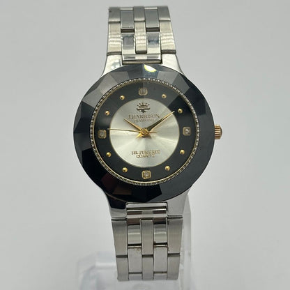 J. Harrison Analog Quartz Men J・ハリソン J.Harrison ジョンハリソン 天然ダイヤモンド 18金張り 1520 [For Parts / Junk]