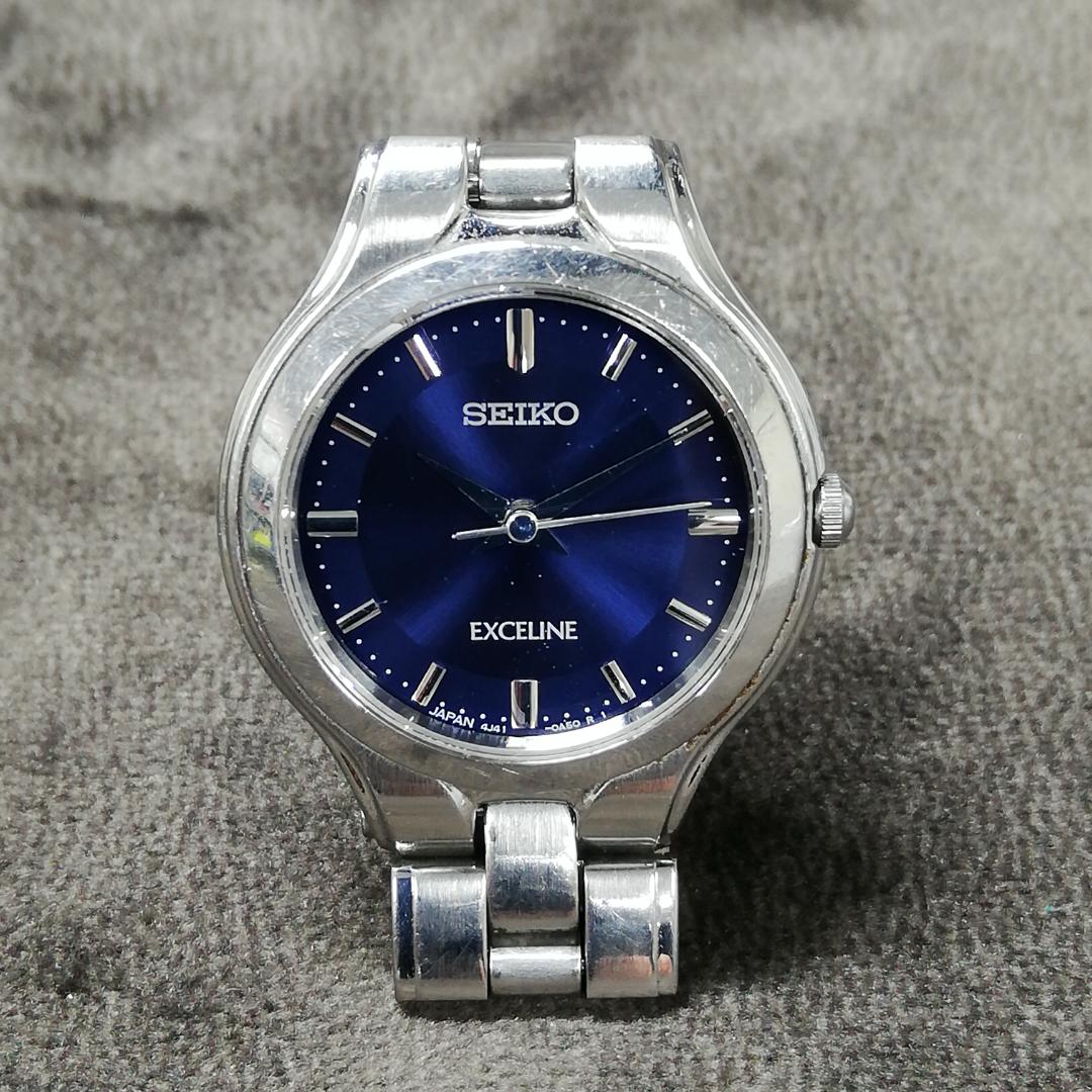 Seiko Excelline 4J41-0A50 Analog Quartz Women Exceline Watch Pre-owned Recommended for Parts Ms256-11 For Parts / Junk