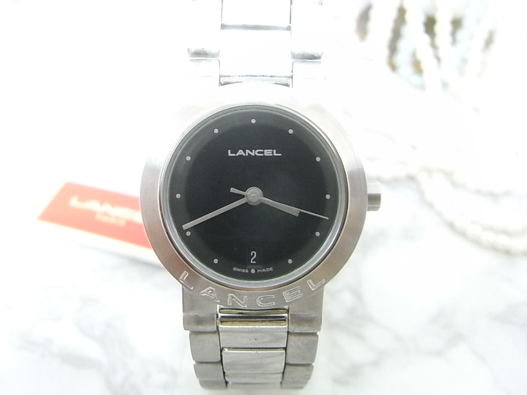 Analog Quartz Women Women Lancel Round Watch Women'S For Parts Unused