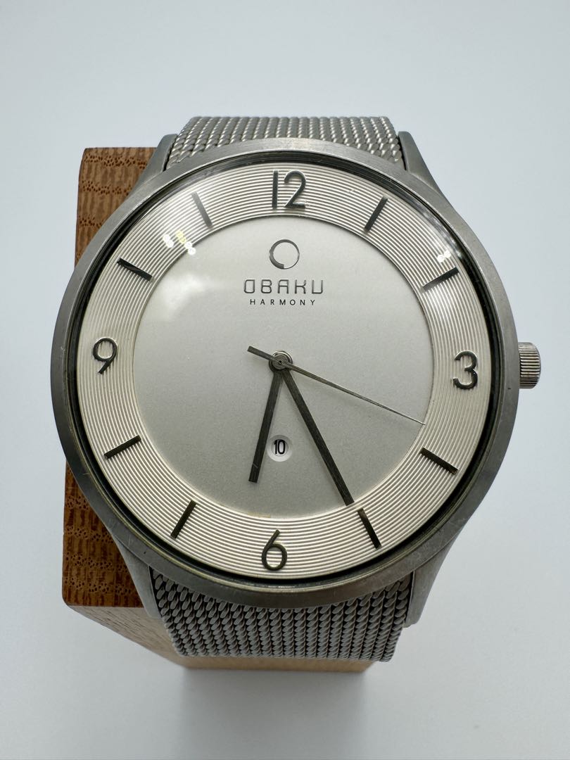 Obaku Analog Quartz Men Harmony Watch Date Calendar