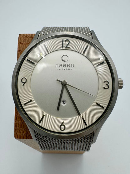 Obaku Analog Quartz Men Harmony Watch Date Calendar